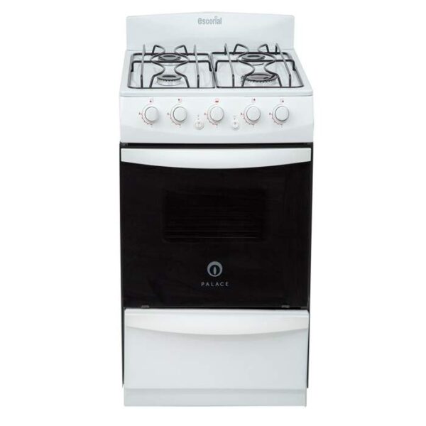 COCINA ESCORIAL PALACE CRISTAL BLANCA 51x60x95cm GE ENC LUZ FACIL LIMPIEZA CLASE