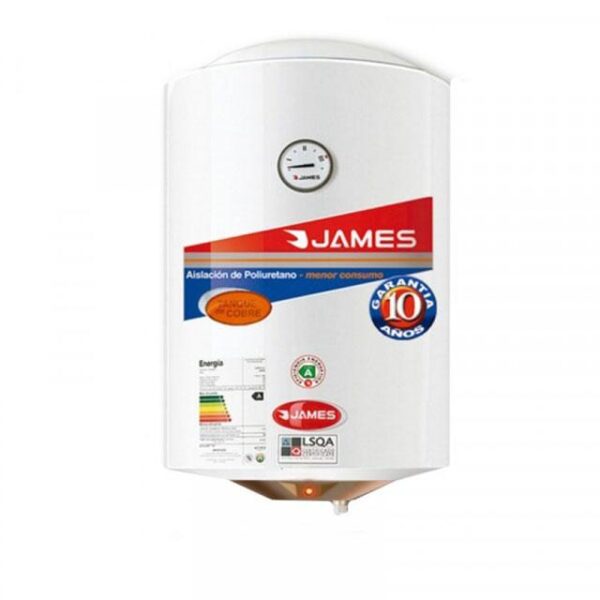TERMOTANQUE JAMES ELECTRICO 60 lts CILINDRICA INFERIOR 81x40.2 040.0156.0828