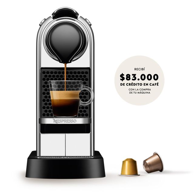 CAFETERA NESPRESSO CITIZ C113 SILVER C113-AR-SI-NE2-IMPO 19BAR