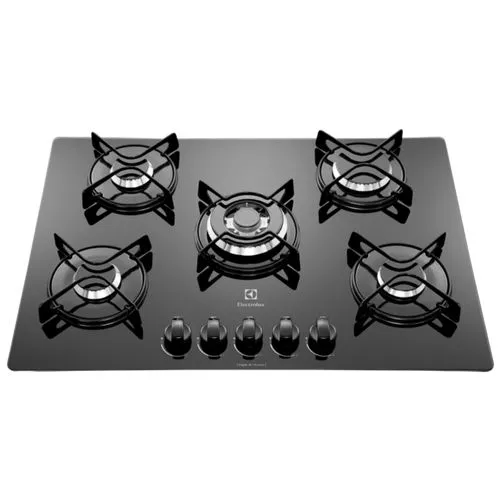 ANAFE ELECTROLUX GC75M GAS 5 HORNALLAS VIDRIO TEMPLADO 75x52 MULTIGAS