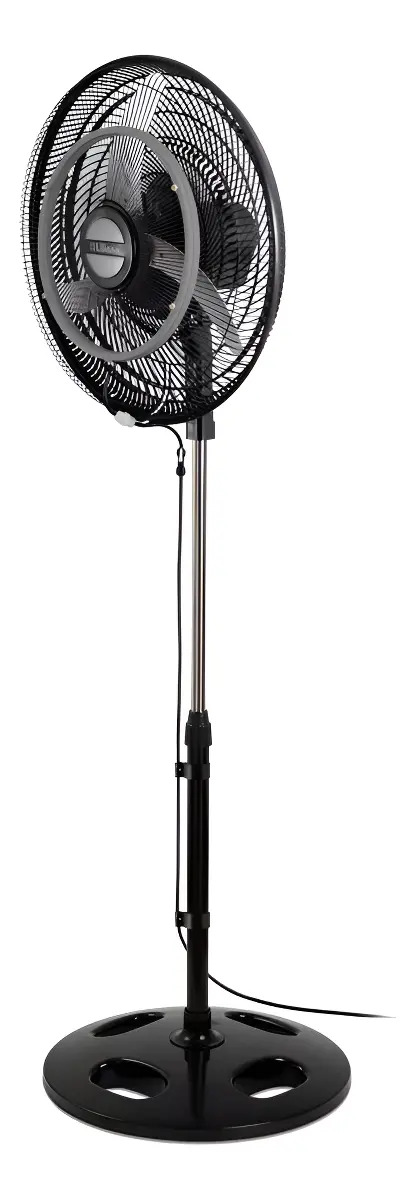 Ventilador De Pie 20 Orbital Coolbreeze - 3 Palas De Metal Color Plateado Estructura Negro - Vpm2016cb 50.8 Cm