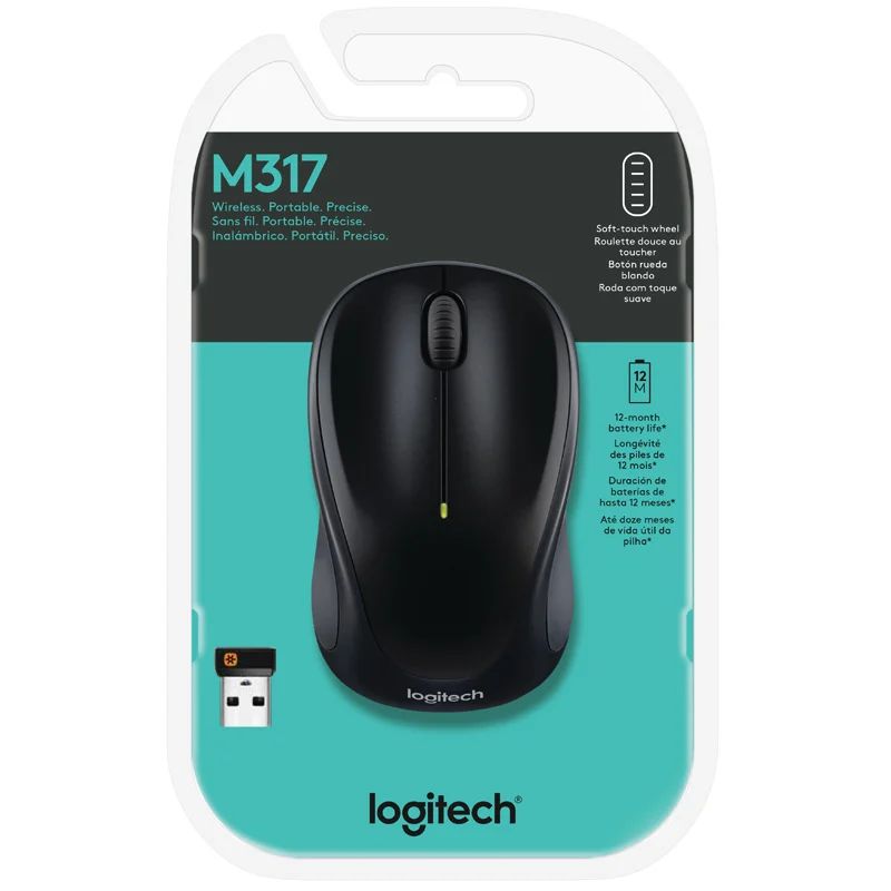 MOUSE LOGITECH M317 WIRELESS 12 MESES BATERIA - Imagen 3